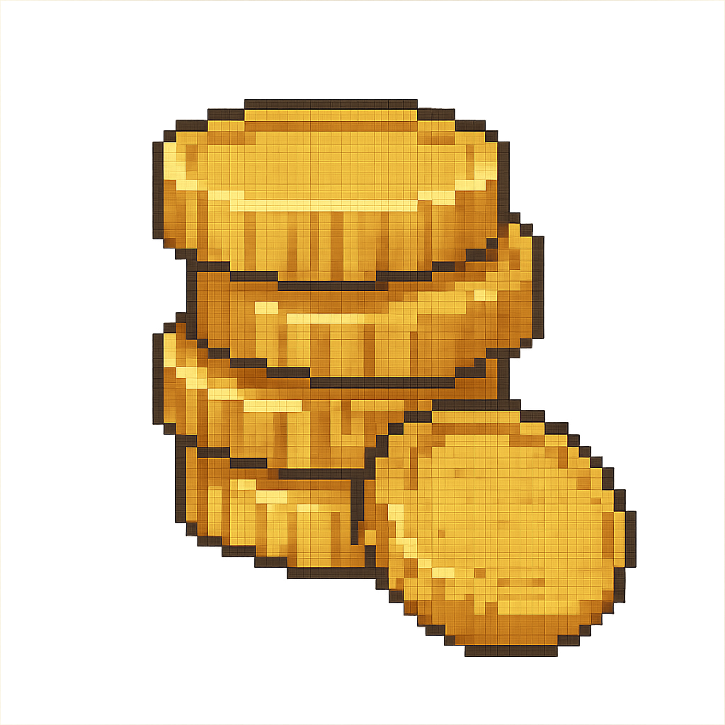 gold coin stack